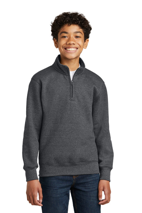 Port & Company® Youth Core Fleece 1/4-Zip Pullover Sweatshirt