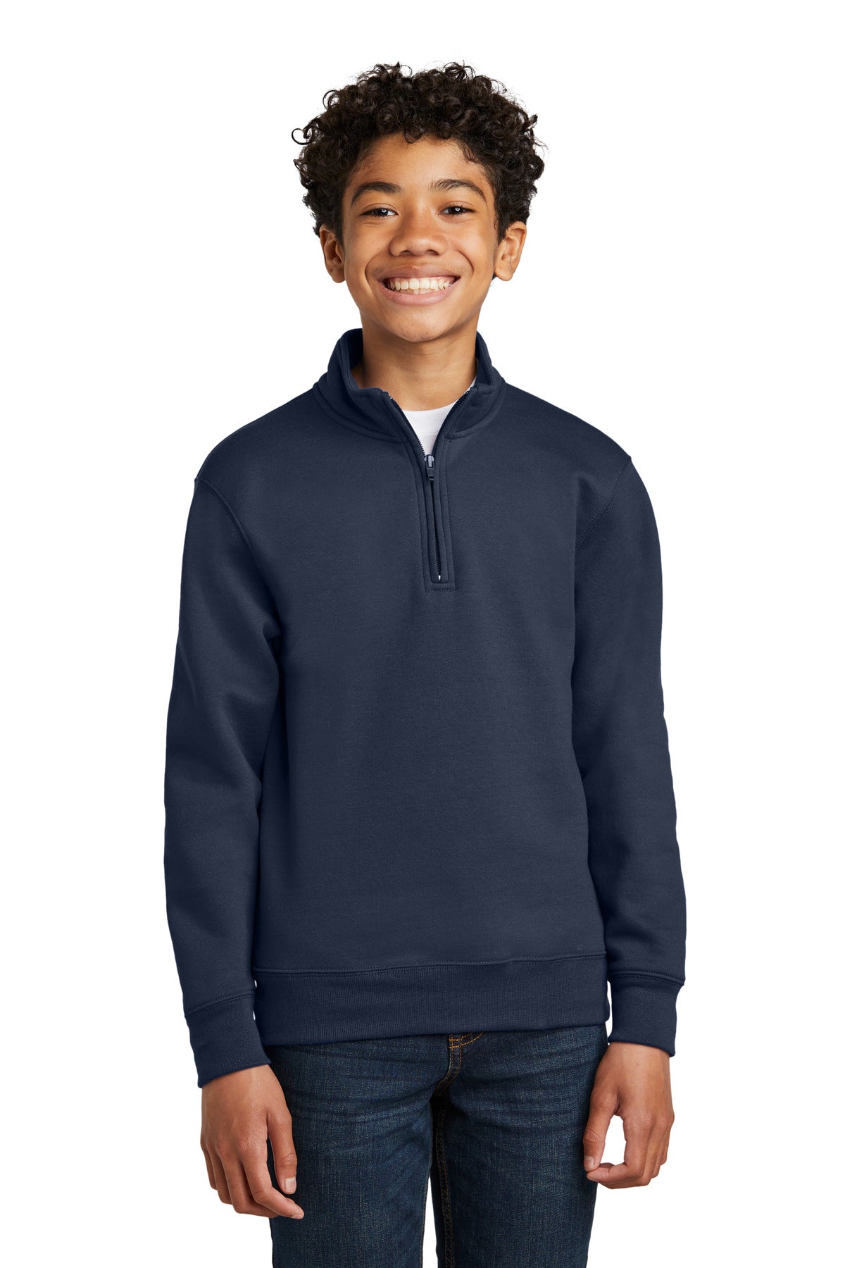 Port & Company® Youth Core Fleece 1/4-Zip Pullover Sweatshirt