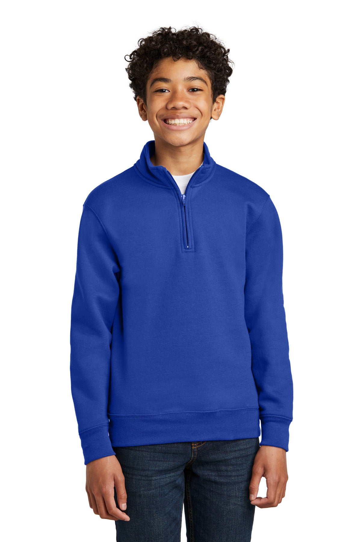 Port & Company® Youth Core Fleece 1/4-Zip Pullover Sweatshirt