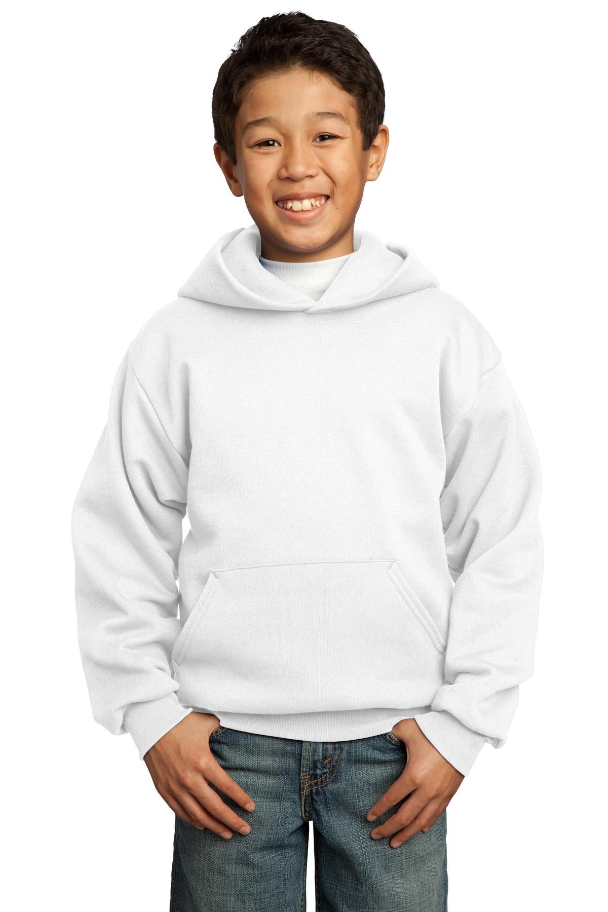 Port & Company® - Youth Core Fleece Pullover Hooded Sweatshirt