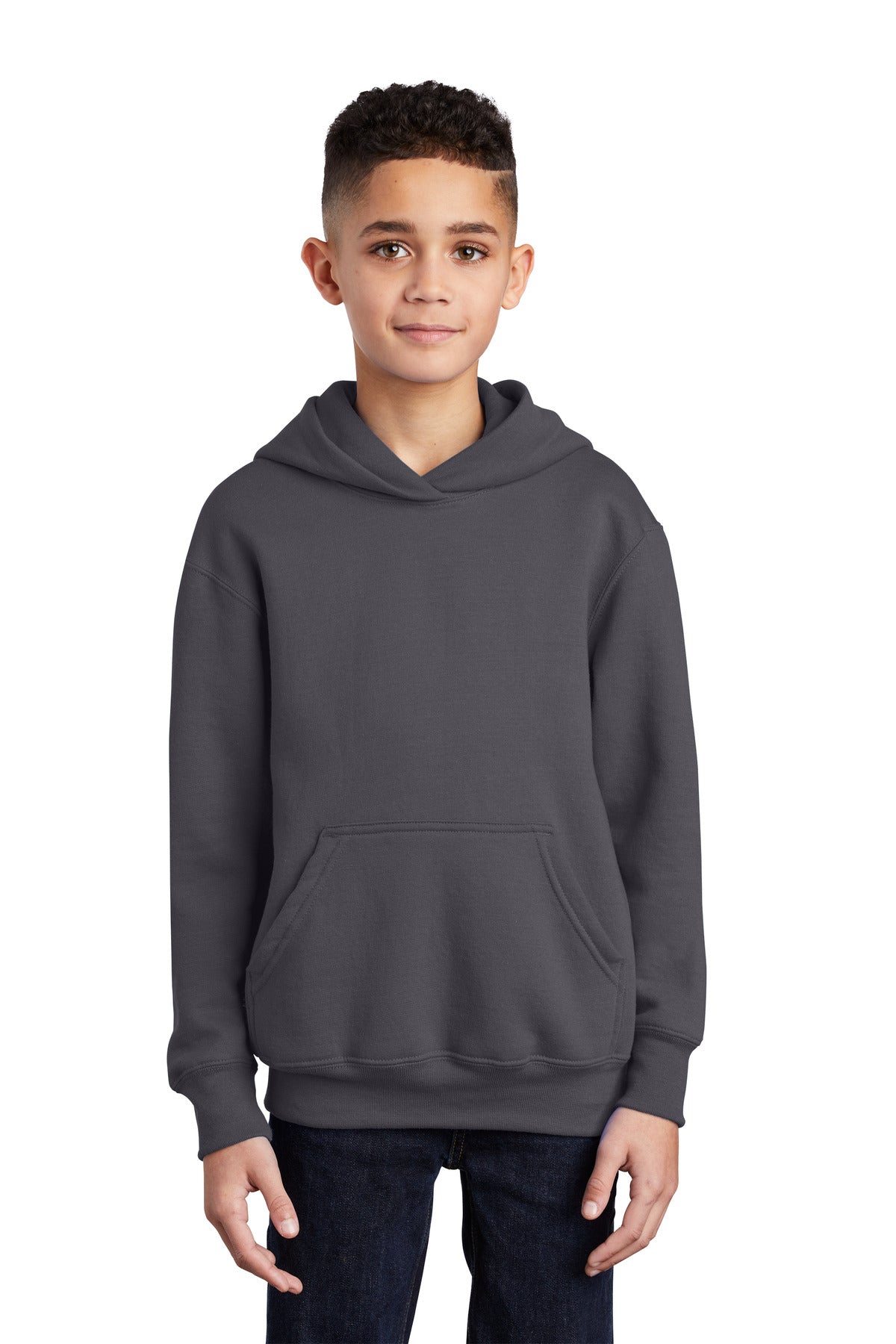 Port & Company® - Youth Core Fleece Pullover Hooded Sweatshirt