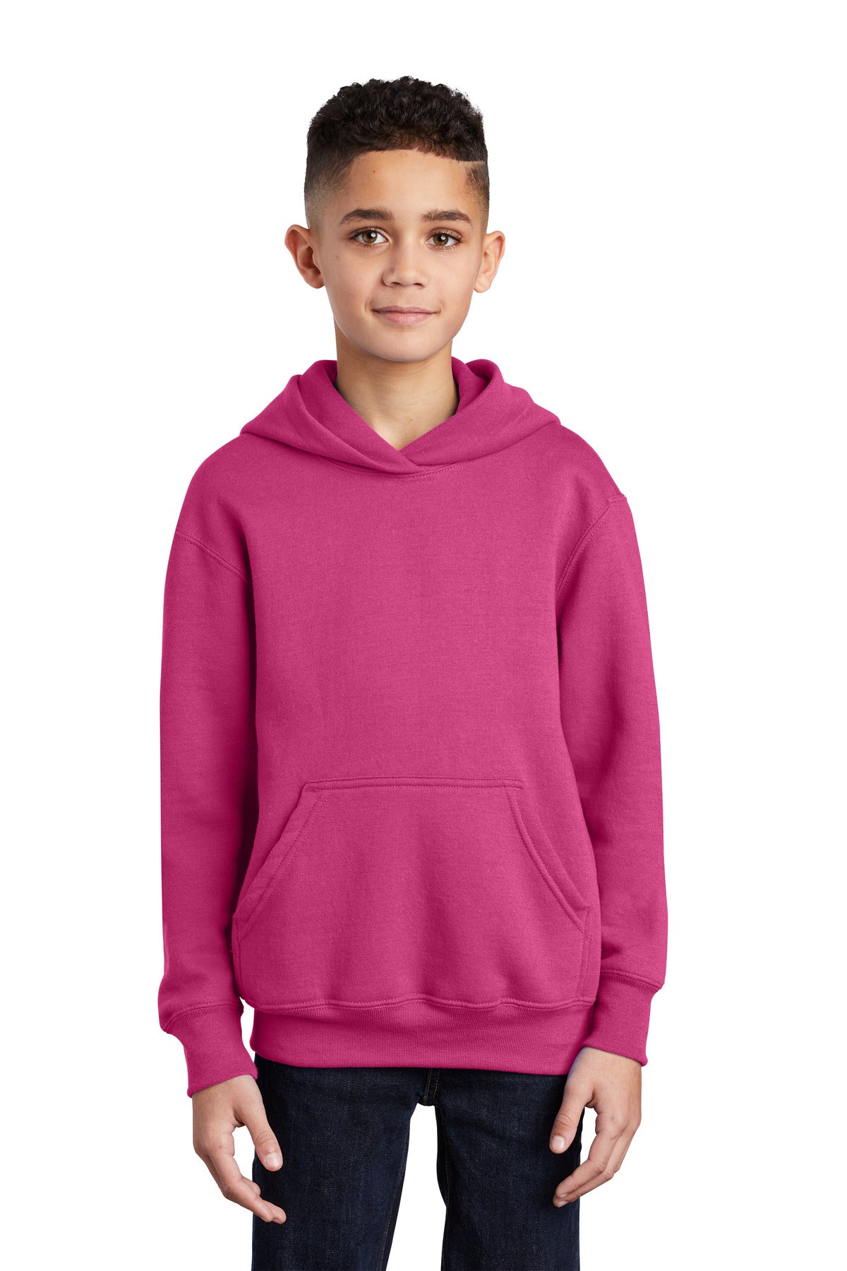 Port & Company® - Youth Core Fleece Pullover Hooded Sweatshirt