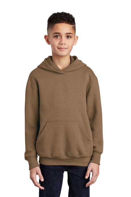 Port & Company® - Youth Core Fleece Pullover Hooded Sweatshirt