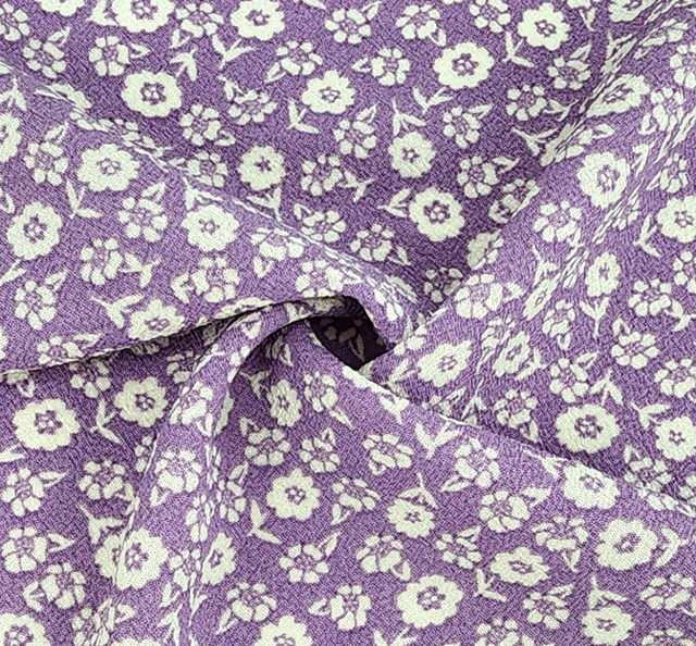 Poly Crepe Bubble 1D1129 100 Percent Polyester Fabric - Lavender Textured Crepe, 56/57" Width (1 Yard)