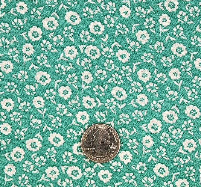 Poly Crepe Bubble 1D1129 100 Percent Polyester Fabric - Mint, Textured Crepe Effect, 56/57" Width (1 Yard)