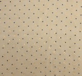 Poly Clip Dot Chiffon 1D1330 Polyester Fabric - Banana/Charcoal Clip Dot, 57/58" Width (1 Yard)