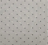 1 Yard Beige or Charcoal Clip Dot Chiffon Lightweight Sheer Polyester Fabric for Dresses & Sarees, 57/58" Wide