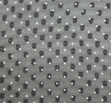 Poly Clip Dot Chiffon 1D1330 Polyester Fabric - Black/Ivory Clip Dot, 57/58" Width (1 Yard)