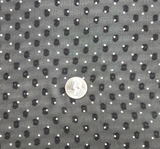Poly Clip Dot Chiffon 1D1330 Polyester Fabric - Black/Ivory Clip Dot, 57/58" Width (1 Yard)