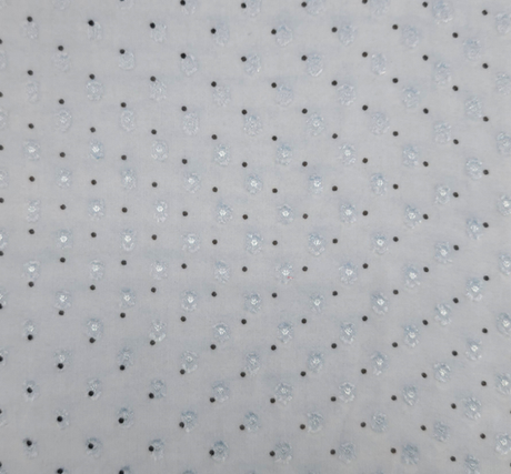 1 Yard Blue or Charcoal Clip Dot Chiffon Fabric, 57/58" Wide Lightweight Soft Draping Polyester