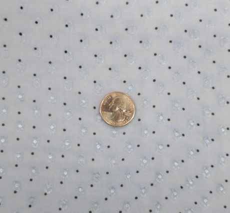1 Yard Blue or Charcoal Clip Dot Chiffon Fabric, 57/58" Wide Lightweight Soft Draping Polyester
