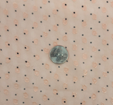 Poly Clip Dot Chiffon 1D1330 Polyester Fabric - Blush/Charcoal Clip Dot, 57/58" Width