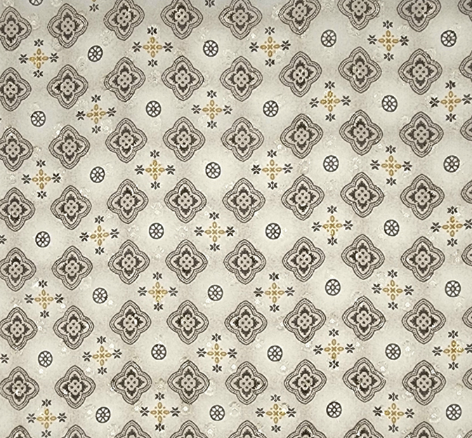 Poly Clip Dot Chiffon 1D1574 Taupe Polyester Fabric - Taupe Clip Dot, 57/58" Width (1 Yard)