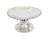 Silver Round Wedding Candle Holder Set 4.5 Inch Pack of 6
