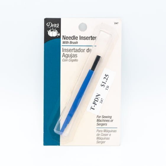 Needle Inserter With Brush Fabric - Sewing Machine Accessory