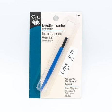 Needle Inserter With Brush Fabric - Sewing Machine Accessory