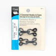 Covered Hooks And Eyes Fabric - Extra Large, For Coats, Wraps, Jackets