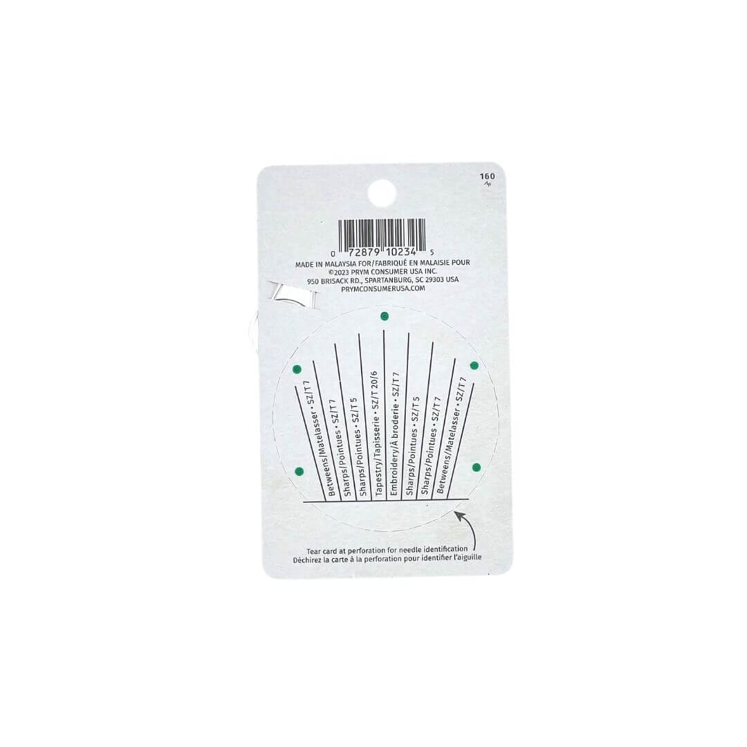 Hand Needle Assortment With Needle Threader - Hand Sewing Needles, Assorted (30 Count)