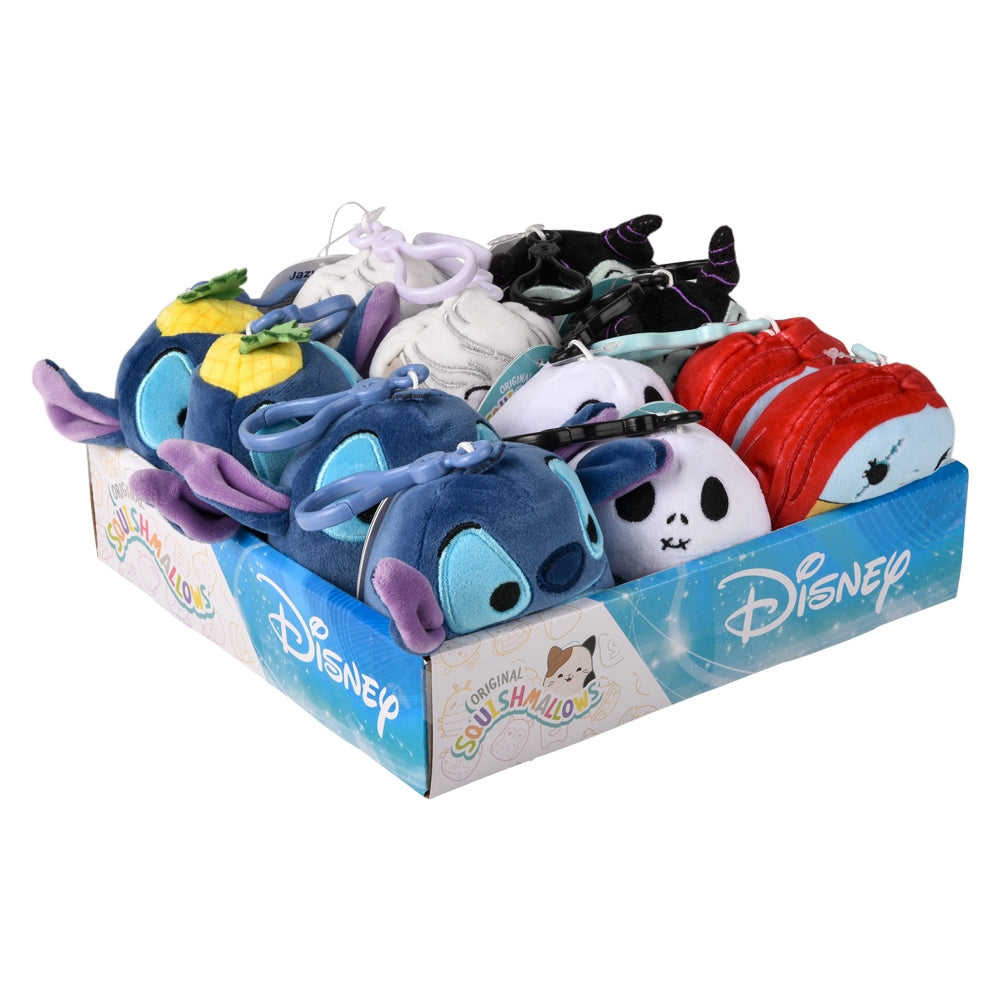 Disney Squishmallow Mini Clip Plush Display