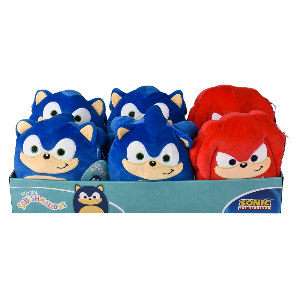 Sonic Squishmallow Plush Display (8 in Assorted)