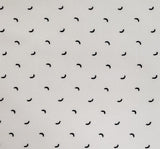 Poly Dull Satin 1D1377 Polyester Fabric - Beige/Black, 57/58" Width