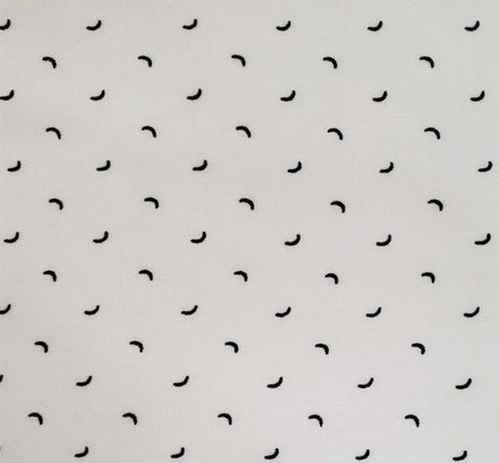 1 Yard Poly Dull Satin Beige/Black Woven Fabric, 57/58" Wide