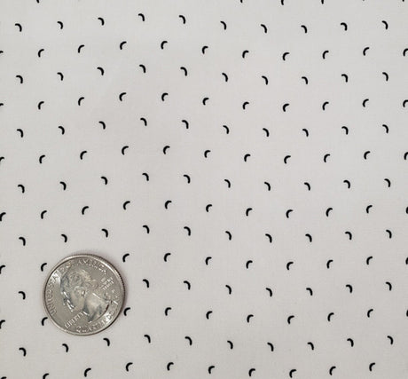 1 Yard Poly Dull Satin Beige/Black Woven Fabric, 57/58″ Wide