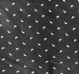 Poly Dull Satin 1D1377 Polyester Fabric - Black/Ivory, 57/58" Width