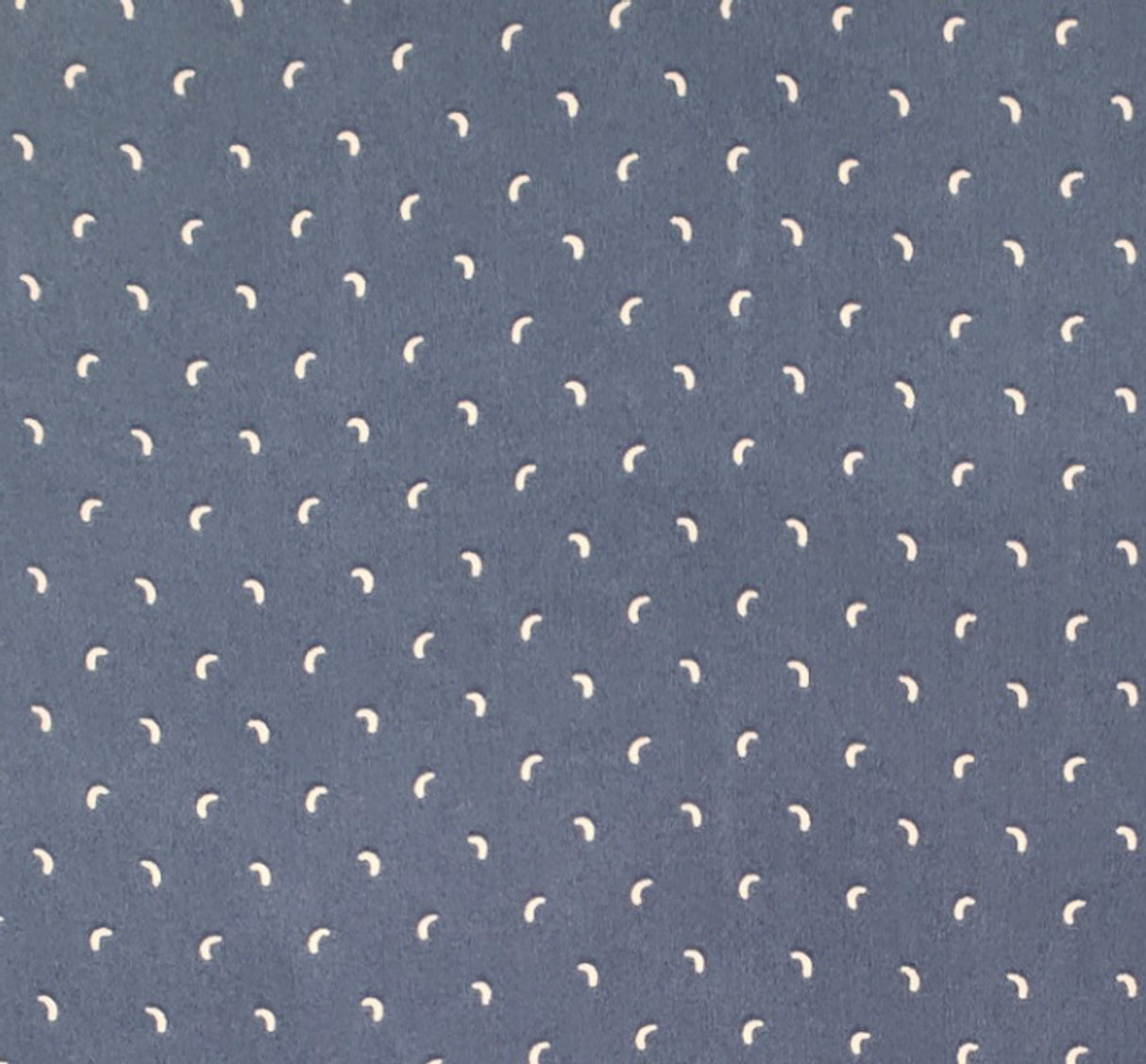 1 Yard Poly Dull Satin Navy/Ivory Woven Fabric, 57/58" Wide