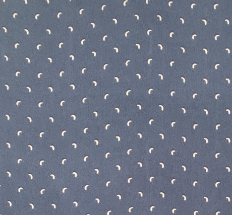 1 Yard Poly Dull Satin Navy/Ivory Woven Fabric, 57/58" Wide