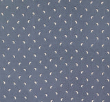 Poly Dull Satin 1D1377 Polyester Satin Fabric - Navy/Ivory, 57/58" Width