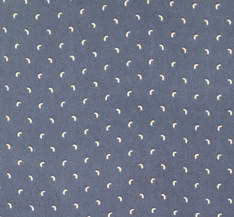 Poly Dull Satin 1D1377 Polyester Satin Fabric - Navy/Ivory, 57/58" Width