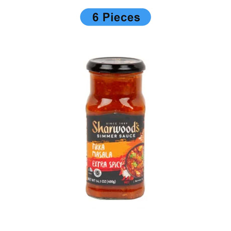 SHARWOOD'S EXTRA SPICY TIKKA MASALA SIMMER SAUCE 14.1 OZ BOTTLE