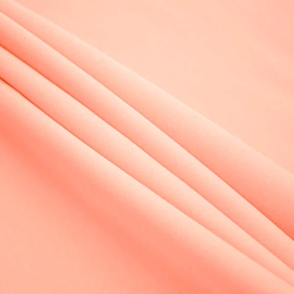 Peach Polyester Poplin (120″) Fabric,