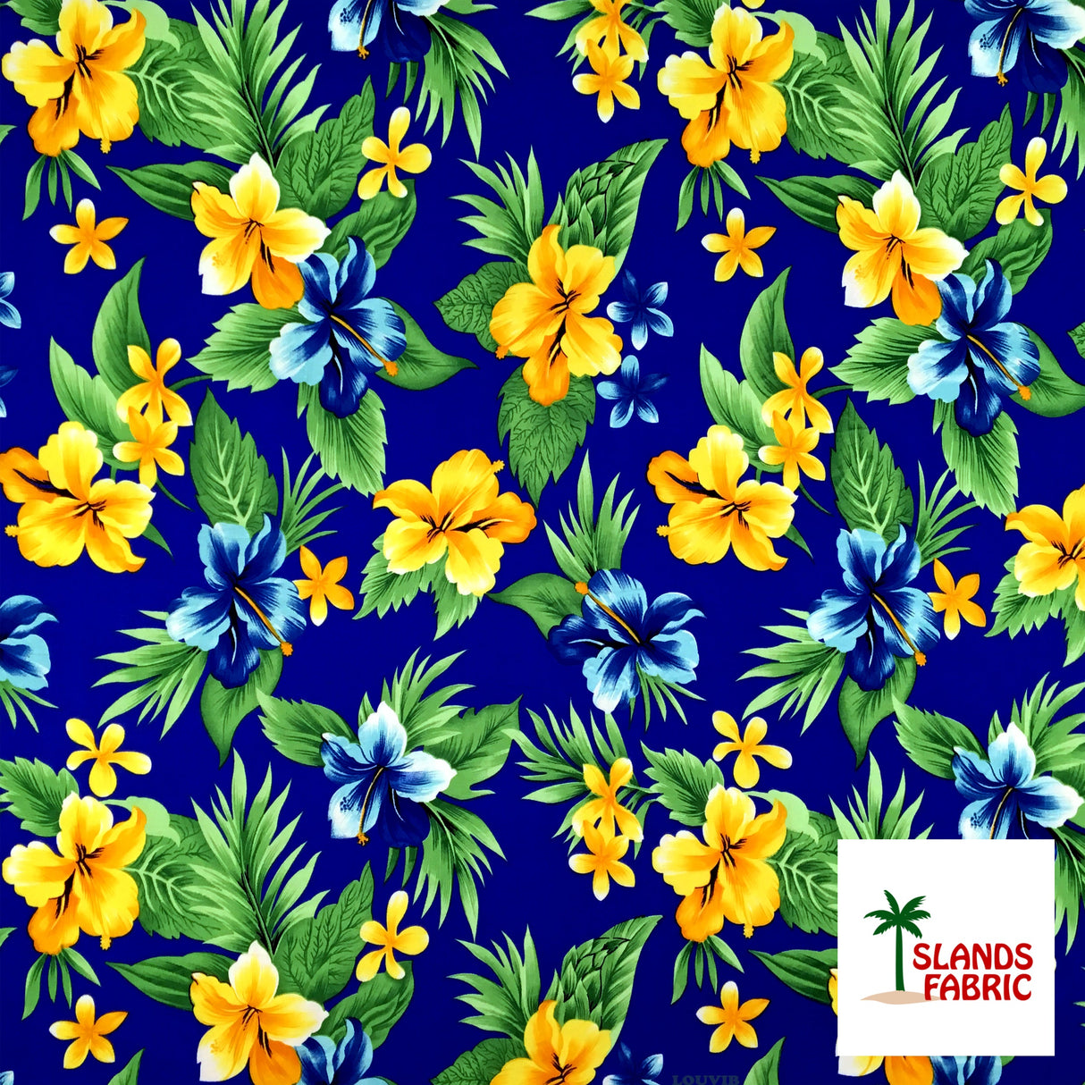 Dual Color Tropical Clusters Peachskin Fabric - White & Purple, Floral Tropical Print, 45" Width (1 Yard)