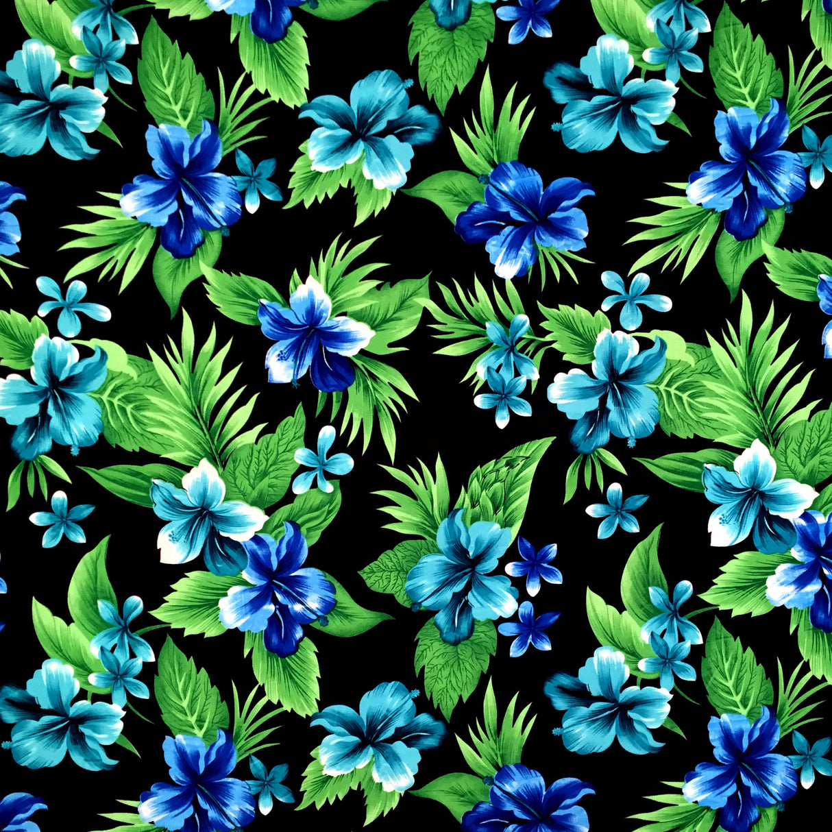 Dual Color Tropical Clusters Peachskin Fabric - White & Purple, Floral Tropical Print, 45" Width (1 Yard)