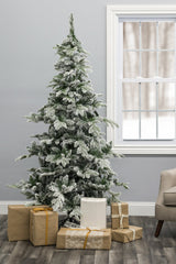 Alpine Fir Artificial Christmas Tree - Snow Flocked
