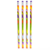 7.5" Tie-Dye Psychadelic Pencils 12 pk