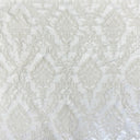 Perla Polyester Fabric - Shiny Floral Damask Jacquard, 55" Width (1 Yard)
