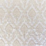 Perla Polyester Fabric - Shiny Floral Damask Jacquard, 55" Width (1 Yard)