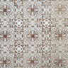 Petra Fabric Velvet Fabric - Metallic Moorish Foil Print, 55" Width (1 Yard)