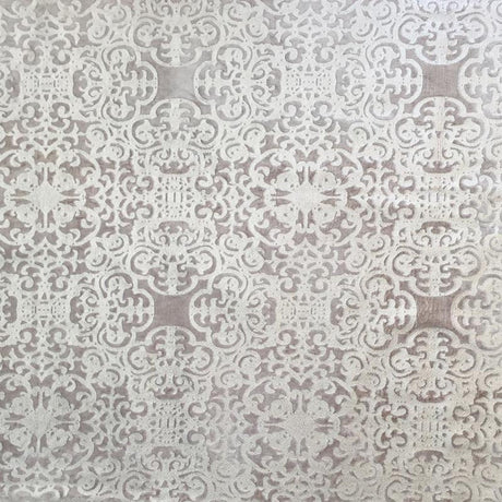 Petra Fabric Velvet Fabric - Metallic Moorish Foil Print, 55" Width (1 Yard)