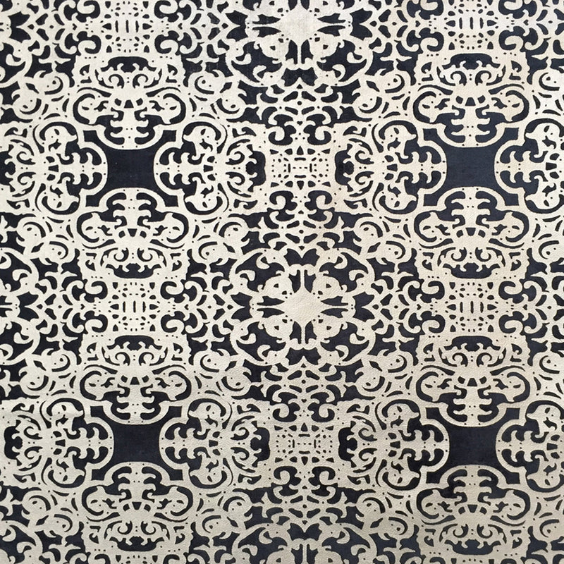 Petra Fabric Velvet Fabric - Metallic Moorish Foil Print, 55" Width (1 Yard)