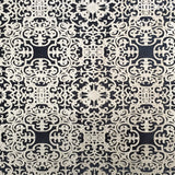 Petra Fabric Velvet Fabric - Metallic Moorish Foil Print, 55" Width (1 Yard)