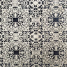 Petra Fabric Velvet Fabric - Metallic Moorish Foil Print, 55" Width (1 Yard)