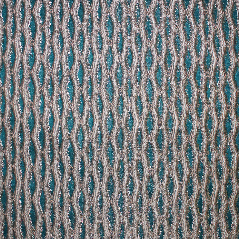 Peyton Fabric Wavy Striped Textured Jacquard Fabric - Ivory, Beige, Silver, Gold, Blush, Magenta, Sky, Spa, Ocean, Cerulean, Peacock, Lime, White, Cream, 53" Width (1 Yard)