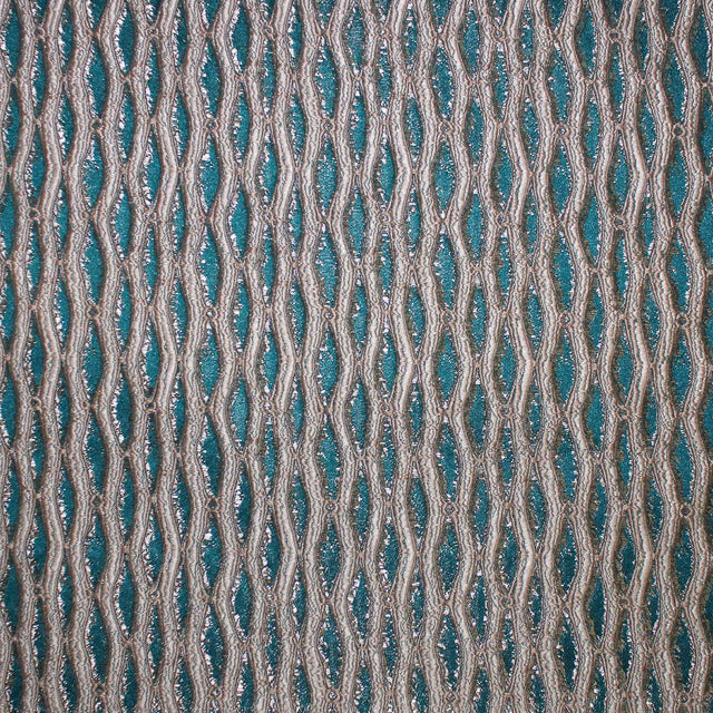 Peyton Fabric Wavy Striped Textured Jacquard Fabric - Ivory, Beige, Silver, Gold, Blush, Magenta, Sky, Spa, Ocean, Cerulean, Peacock, Lime, White, Cream, 53" Width (1 Yard)