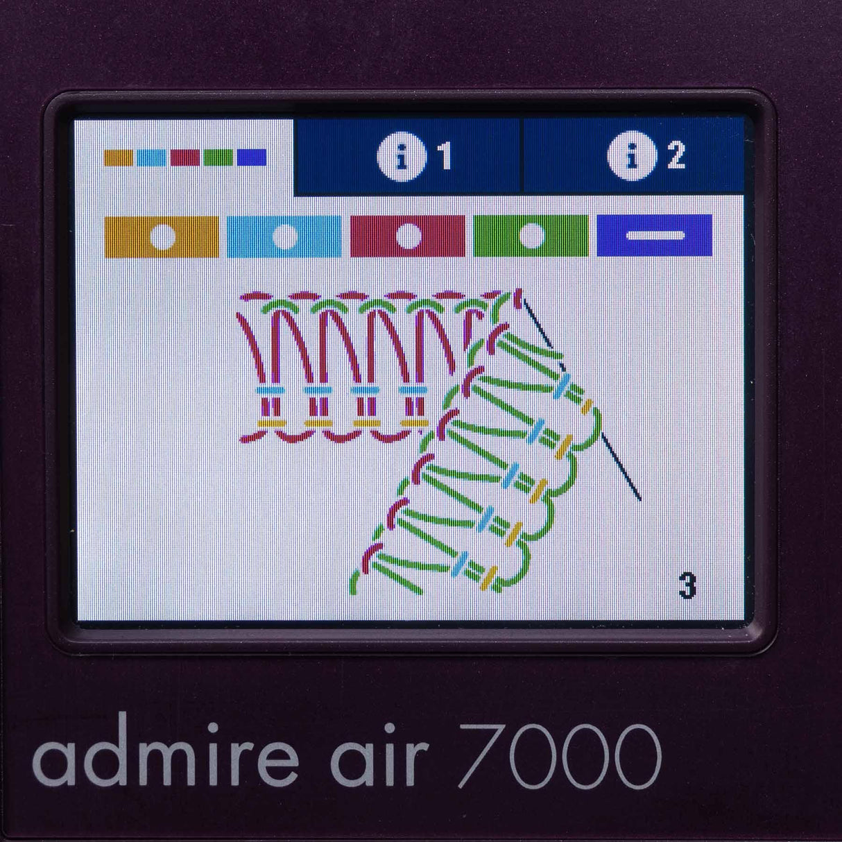 Coverlock Machine Purple Air-Threading