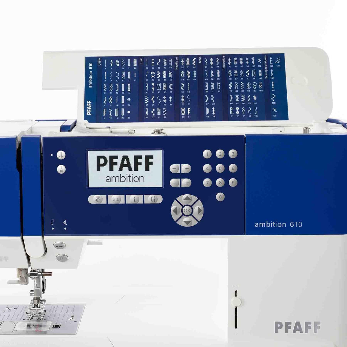 PFAFF Ambition 610 Blue Sewing Machine
