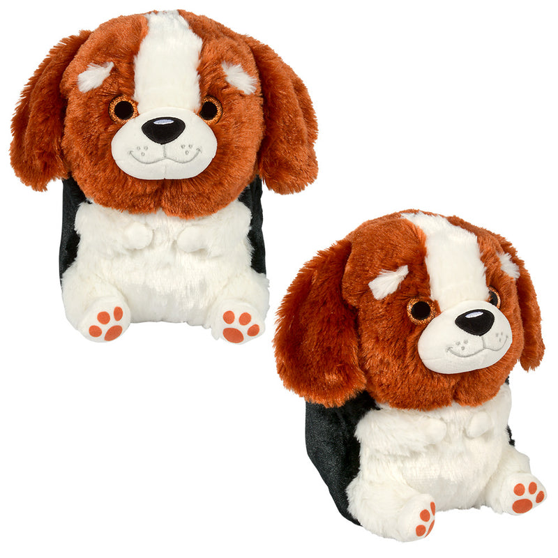 Plush Belly Buddy Black And Brown Dog (1 EA)